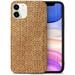 Case Yard Wooden Case Outside Soft TPU Silicone Slim Fit Shockproof Wood Protective Phone Cover for Girls Boys Men and Women Supports Wireless Charging Arrow Pattern Design case for iPhone-11