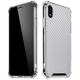 Skinit Textures White Carbon Fiber iPhone XR Clear Case