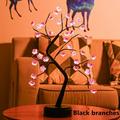 20 Fairy Bonsai Light Spirit Tree Artificial Flower Bonsai Tree Lights Tabletop Ornaments for Gift Wedding Festival Holiday Home Decoration