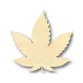 Unfinished Wood Marijuana Leaf Shape - Cannabis - Pot - Leaves - Craft - up to 24 DIY 8 / 1/8