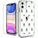 Cute Potted Cactus Colorful Phone Case with Screen for iPhone X 8/XS/Protector for iPhone 12 13 8 Plus xr Case TPU Cover Protective Phone Case for iPhone 11 6.1 inch