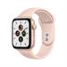 Restored Apple Watch SE GPS 44mm Gold Aluminum Case with Pink Sand Sport Band MYDR2LL/A (Refurbished)