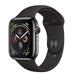 (Used) Apple Watch Series 4 GPS+LTE 40MM Black Stainless Steel Case & Black Sport Band