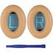 Adhiper Replacement QC25 EarPads Cushions Earmuffs Ear Pads Compatible with Boses QuietComfort25 / QC15 / QC2 / AE2 / AE2i / AE2W Headphones (Yellow+Blue Mat)