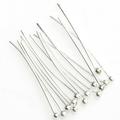 Besufy Women Ball Head Pin 100 Pcs Silver Tone Ball End Pins Jewelry Making Findings DIY Crafts Headpins
