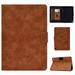 Dteck Case for All-New Fire HD 10 2021 and Fire HD 10 Plus(11th Generation 2021 Release) Slim Fit Shockproof PU Leather Wallet Card Stand Cover with Smart Auto Wake/Sleep Brown
