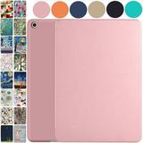 iPad 4th iPad 3rd iPad 2nd Gen - 9.7 Inch [iPad 4 3 2 Gen Old Model ] A1396 A1416 A1430 A1403 A1458 A1459 A1460 A1395 A1397 Full Body Soft Back Cover Wake/Sleep Feature - Rose Gold