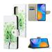Decase Samsung Galaxy A33 5G Wallet Case Magnetic Folio Faux Leather Paitned Patterned with Wrist Strap Credit Card Slots Kickstand Cover For Samsung Galaxy A33 5G Green Tree