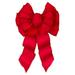 Holiday Trim # 7372 11 Loop Deluxe Red Velvet Wired Christmas Bow- Quantity 8