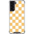 Skinit Checkerboard Yellow and White Checkerboard Galaxy S22 Clear Case