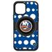 OtterBox Black New York Islanders Otter+Pop PopSocket Symmetry Polka Dot Design iPhone Case