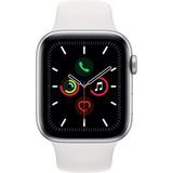 Apple Watch Series 4 - 44mm GPS Only Silver Case with white Sport Band (Scratch and Dent)