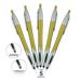 Stylus with Ball Point Pen for iPad Mini iPad 2/3 new iPad iPhone 5 4S 4 3GS iPod Touch Motorola Xoom Xyboard Droid Samsung Galaxy S IV / S4 Galaxy S III/S3 5 Pack Yellow