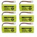 Kastar 6-Pack BT184342 / BT284342 Battery Replacement for Uniden 8301 8310 BT101 BT1011 BT1018 CX300 DCX300 DCX400 DECT 3000 DECT 3080-2 DECT 6.0 DECT3080 DECT-3080 DECT30802 DECT-3080-2 DECT3080-2