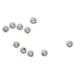 10 Pieces Genuine 925 Sterling Silver Seamless Round Ball Beads Spacer Beads for Jewelry Making Findings 3mm / 4mm / 5mm / 6mm
