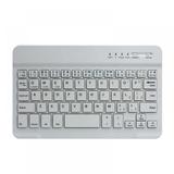 Mini Bluetooth Keyboard Protable External Wireless Keyboard Cordless Rechargeable Illuminated for Android Tablet Cell Phone Smartphone iPad Pro Air Mini iPhone MacBook Laptop Surface (White)