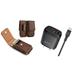 Holster and Power Adapter Bundle for Sony Xperia 1 IV: Vertical Magnetic Belt Pouch Case Clip (Brown) and 38W Dual USB Port (Type-C PD / USB-A) Wall Charger