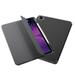 Insten - Soft TPU Tablet Case For iPad Pro 12.9 inch 2020 Multifold Stand Magnetic Cover Auto Sleep/Wake Pencil Charging Pure Black