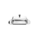 Wrought Studio™ Stainless Steel Butter Dish Stainless Steel in Gray | 3 H x 5 W x 7.5 D in | Wayfair F8412A47C4C944DAB23EDC2A4F05537B