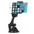 Easy Mount Car Holder Windshield Dash Cradle Window Rotating Dock Stand Suction Adjustable Compatible With iPhone XS Max XR X 8 PLUS iPad 9.7 G6A