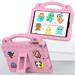 Allytech Kids Case for iPad mini 5/mini 4/mini 3/mini 2/mini 1 Shockproof Kid-Proof Cover with Handle EVA Kickstand Kids Friendly 7.9-inch Cover -Pink