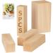 Hands DIY 5Pcs Basswood Carving Block Natural Soft Wood Carving Block 2 Sizes Portable Unfinished Wood Block Carving Whittling Art Supplies for Beginner Expert DIY Wood Craft