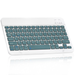 Ultra-Slim Bluetooth rechargeable Keyboard for Amazon Fire HD 8 (2017) and all Bluetooth Enabled iPads iPhones Android Tablets Smartphones Windows pc -Pine Green