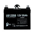 1x Compatible UNIVERSAL POWER GROUP C6254 Battery - Replacement UB12350 Universal Sealed Lead Acid Battery (12V 35Ah 35000mAh L1 Terminal AGM SLA)