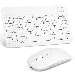 Rechargeable Bluetooth Keyboard and Mouse Combo Ultra Slim Full-Size Keyboard and Ergonomic Mouse for Dell Inspiron 15.6â€™â€™ Laptop and All Bluetooth Enabled Mac/Tablet/iPad/PC/Laptop - Pure White
