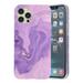 Allytech Marble Case for iPhone 8 Plus iPhone 7 Plus Cover for Women Girl Slim Shockproof Flexible TPU Bumper Soft Rubber Silicone Protective Case for iPhone 8 Plus/7 Plus(5.5 inch) Purple Marble