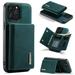 Detachable Wallet Case for iPhone 13 Pro Max 6.7 2021 Allytech PU Leather Anti-Scratch Shockproof 2 in 1 Stand Magnetic Snap Business Style Purse Case with 7 Card Slots for iPhone 13 Pro Max Green
