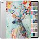 DuraSafe Cases iPad 2014 9.7 Inch Air 2 1 [ iPad 6th 5th Air 1st 2nd ] A1567 A1566 MGLW2LL/A MGL12LL/A MH0W2LL/A MGKM2LL/A Printed Slim Hard Shell Protective Stand Cover - Deer Print