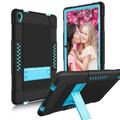 SOATUTO for Lenovo P11 / P11 Plus Case Model TB-J606F TB-J606X TB-J616F Shockproof Kids Friendly Sturdy Armmor Case Built-in Stand for Lenovo Tab P11 / Lenovo Tab P11 Plus 11 Tablet - Black+Blue