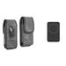 Holster and Power Bank Bundle for Visible Midnight: Vertical Rugged Denim Nylon Belt Pouch Case (Black) and 20W PD Power Delivery Type-C Portable Charger Battery (15W Wireless)