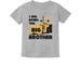 Tstars Boys Big Brother Shirt - Tractor-Themed Graphic Tee - Perfect Sibling Gift for Pregnancy Announcements and Birthdays - Fun and Comfortable Kids Apparel - 18M Gray