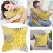 PhoneSoap Yellow Pillowcase Modern Daisy Pillowcase Decorative Outdoor Linen Square Pillowcase For Sofa Sofa Beds And Cars 18x18 Inches (45 X 45 Cm) Pillow Cases Standard Size Cotton B