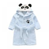 URMAGIC Boys Girls Bathrobes Toddler Kids Hooded Robes Children s Flannel Bathrobes 1-7 Years