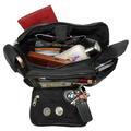 Black Genuine Leather Fanny Pack Waist Bag Travel Work Organizer Sac Men Lady Phone Holder