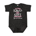 Inktastic Im Your Fathers Day Gift Mom Says Youre Welcome in Pink Boys or Girls Baby Bodysuit