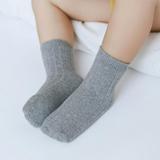 Baby Boy Combed Cotton Socks Alvage Toddler Ankle Sock Non-Skid for Newborn Infant Childrens