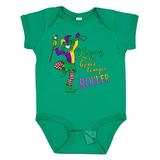 Inktastic Laissez Les Bon Temps Rouler- Let the Good Times Roll Mardi Gras Jester Boys or Girls Baby Bodysuit