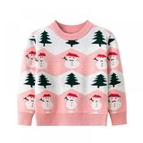 URMAGIC Toddler Kids Baby Girl Sweater Cute Elk Print Christmas Sweaters Pullover Sweatshirt Top Fall Winter Clothes 2-7 Years