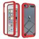 iPod Touch 7th Generation Case iPod Touch 6th/5th Gen Case Dteck Built-in Screen Protector Full Body Rugged Shockproof Case Hard Protective Cover for Apple iPod Touch 7th/6th/5th Gen Red