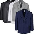 Boy Kid Teen Formal Wedding Party White Navy Blazer Black Gray Jacket Coat S-7