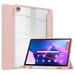 TECH CIRCLE Case for Lenovo Tab M10 Plus (10.6 ) Tablet (3rd Generation) 2022 Release - Clear Back Cover Trifold Stand Protective Smart Flip Classic Case with Auto Sleep Wake Function (Rosegold)