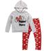 Disney Minnie Mouse Girls Hoodie Sweatshirt and Leggings Set 2pc 6T