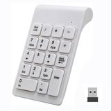 Wireless Number Pads Numeric Keypad Numpad 18 Keys Portable 2.4 GHz Financial Accounting Number Keyboard for Laptop PC Desktop Surface Pro Notebook