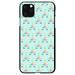 DistinctInk Case for iPhone 13 MINI (5.4 Screen) - Custom Ultra Slim Thin Hard Black Plastic Cover - Pastel Unicorn Pattern - Teal Pink Purple