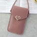 UMfun Womens Phone Bag Touchable Leather Change Bag Crossbody Mini Shoulder Bag Wallet