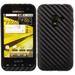 Skinomi Carbon Fiber Black Phone Skin+Screen Protector for Samsung Conquer 4G